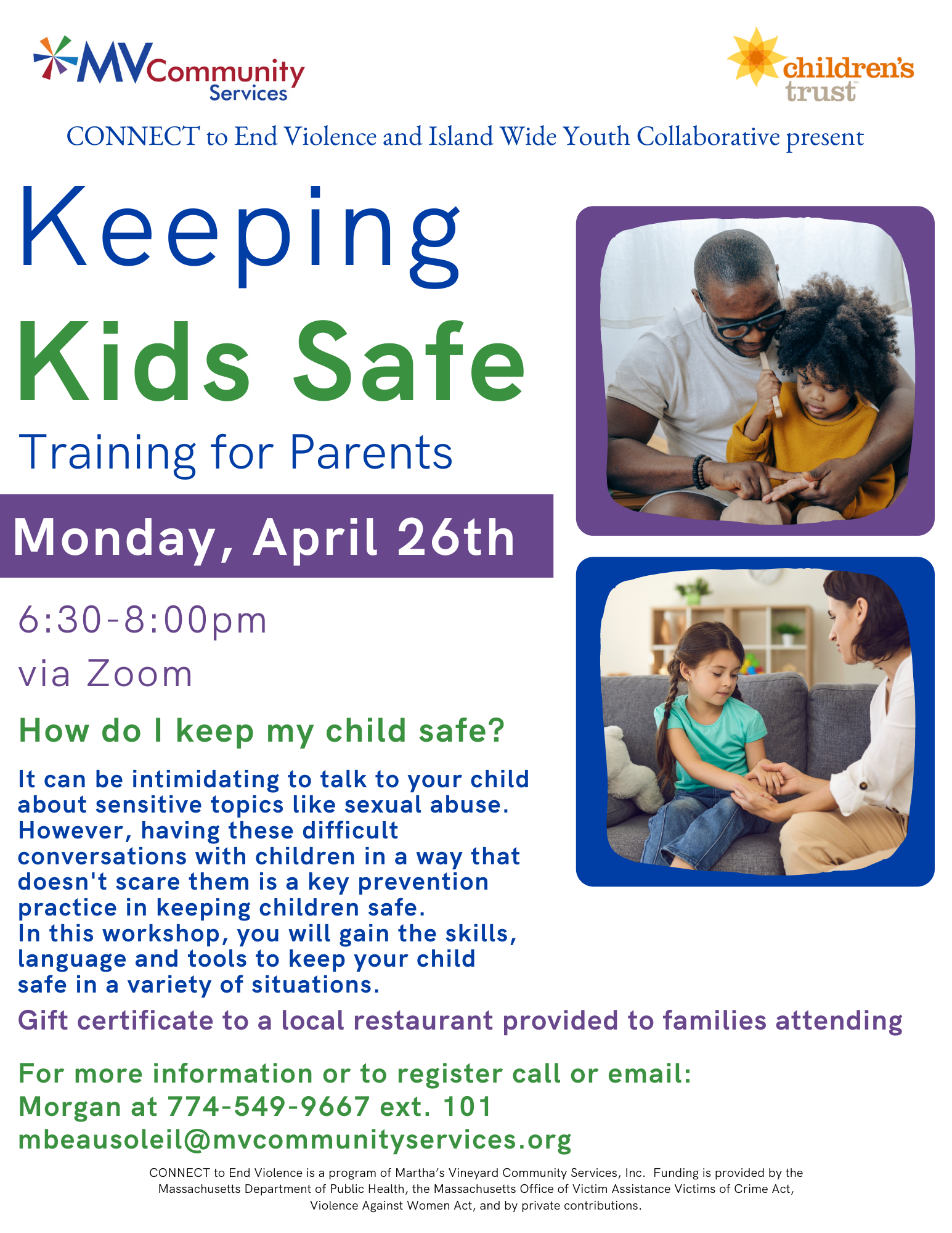 Keeping Kids Safe - Martha's Vineyard Community Services