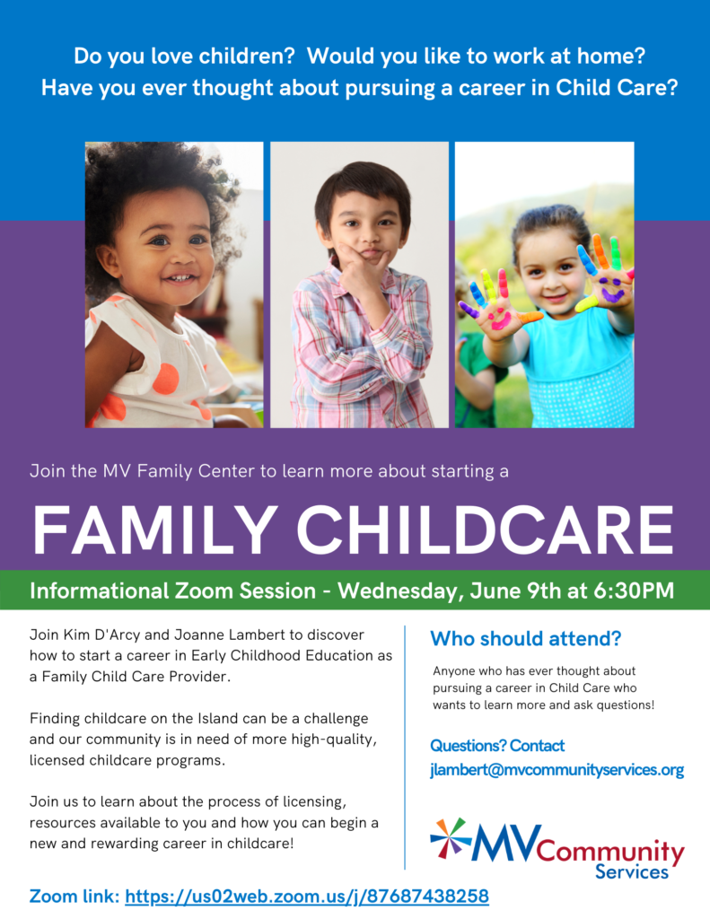 Starting A Family Childcare Info Session Martha S Vineyard Community Services