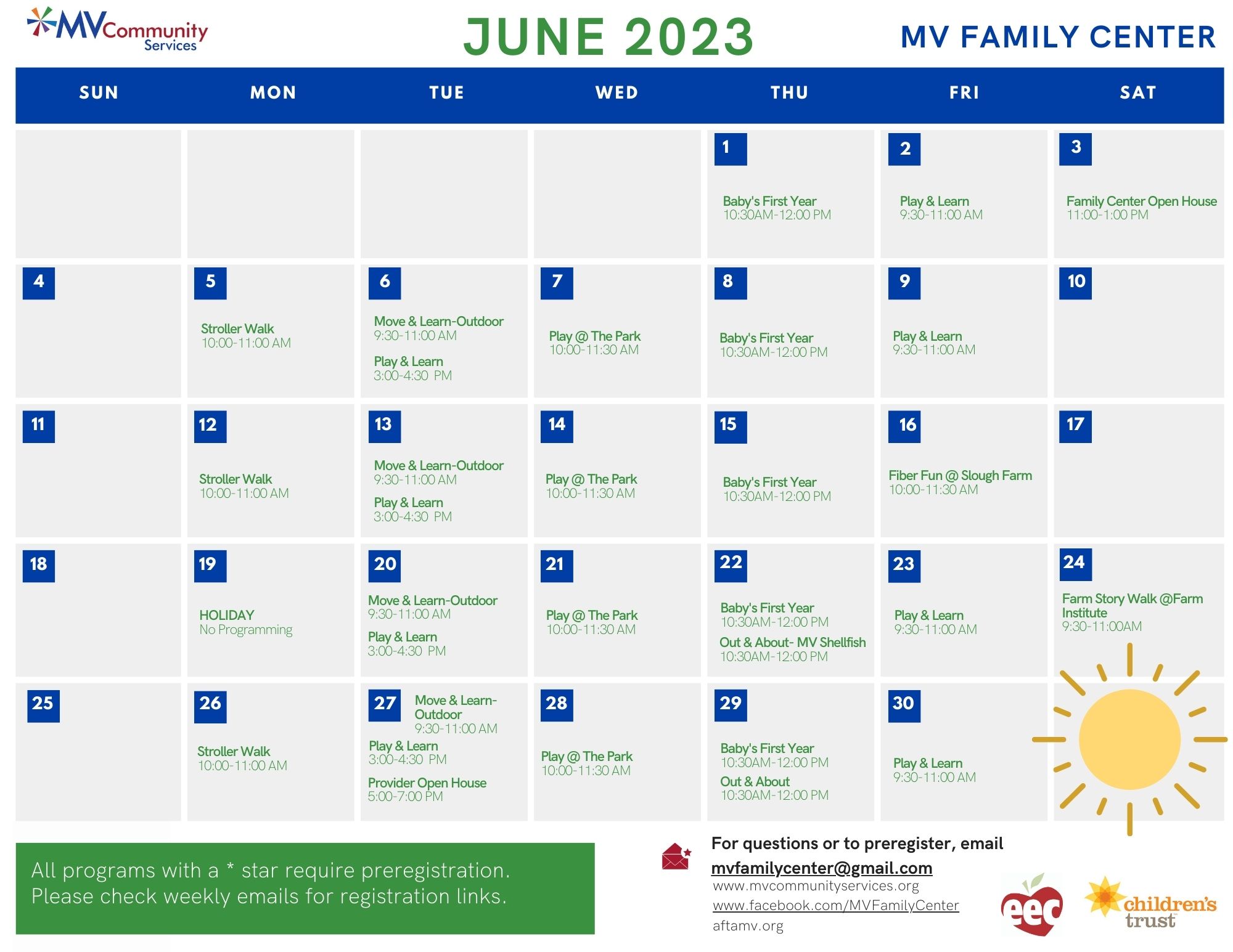 Calendar - Martha's Vineyard Community Services